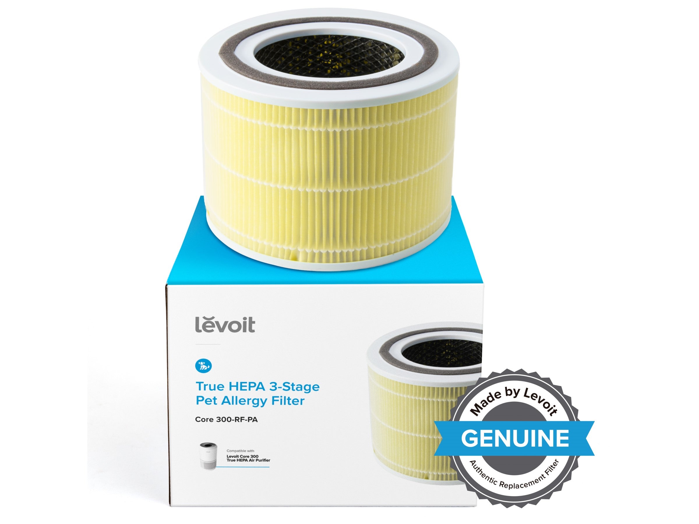 True HEPA 3-Stage Pet Allergy Suodatin Levoit Core 300/300S Ilmanpuhdistimelle